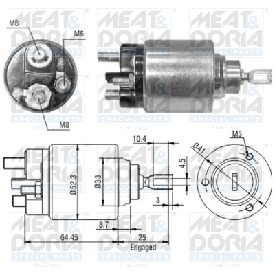 Solenoid Switch, starter
